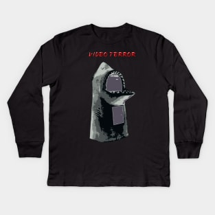 Video Terror! - Virtual Terror on the High Seas Kids Long Sleeve T-Shirt